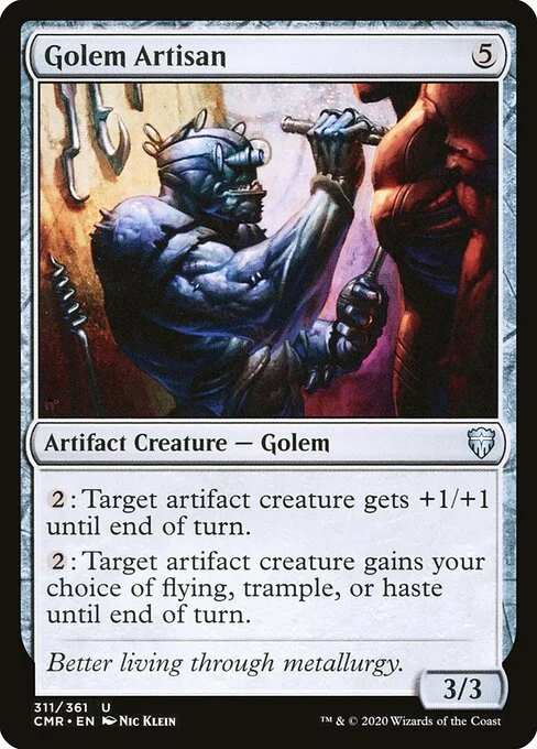 Golem Artisan, carta Magic di tipo Artifact Creature — Golem illustrata da Nic Klein