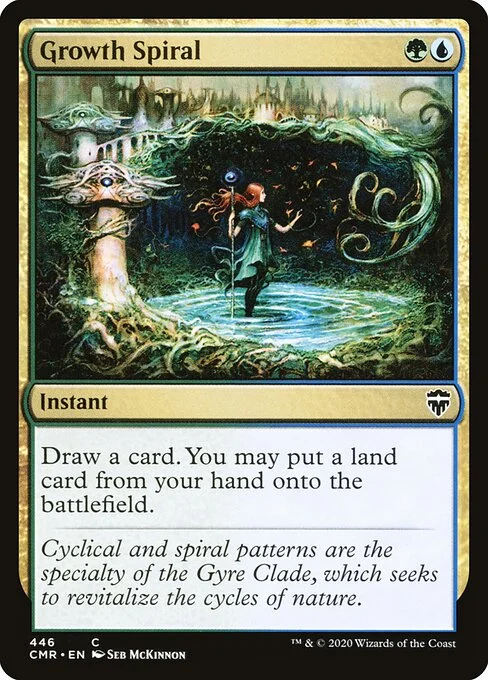 Growth Spiral, carta Magic di tipo Instant illustrata da Seb McKinnon