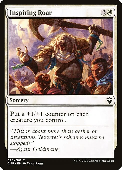 Inspiring Roar, carta Magic di tipo Sorcery illustrata da Chris Rahn