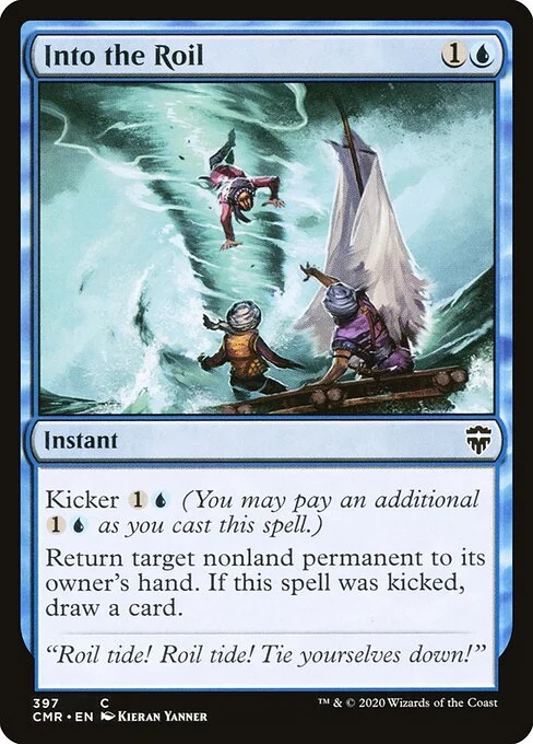 Into the Roil, carta Magic di tipo Instant illustrata da Kieran Yanner