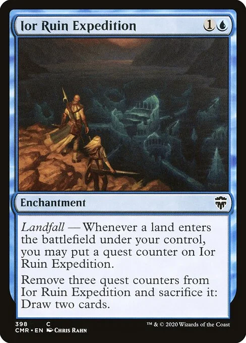 Ior Ruin Expedition, carta Magic di tipo Enchantment illustrata da Chris Rahn