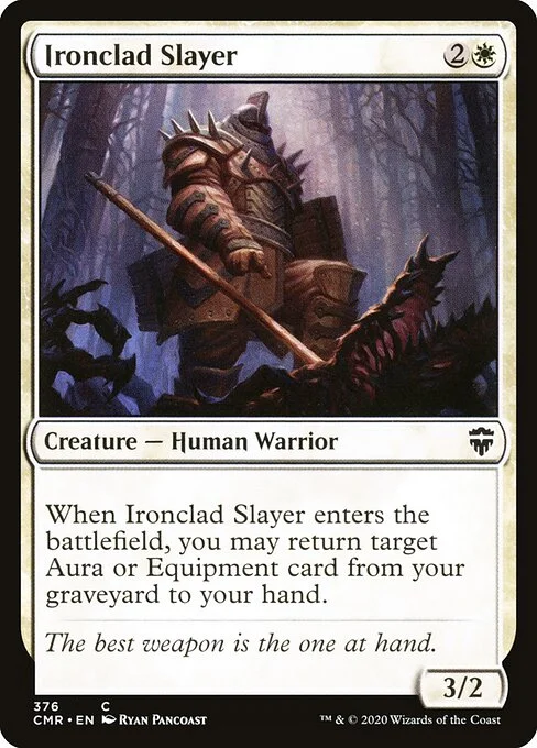 Ironclad Slayer, carta Magic di tipo Creature — Human Warrior illustrata da Ryan Pancoast