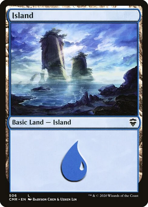 Island, carta Magic di tipo Basic Land — Island illustrata da Babyson Chen & Uzhen Lin
