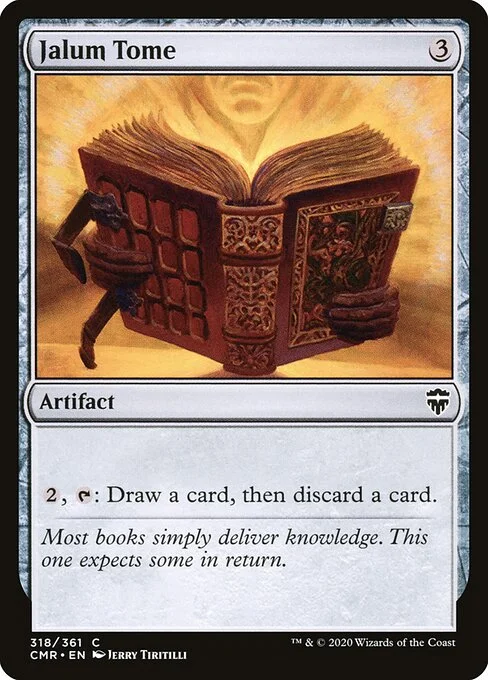 Jalum Tome, carta Magic di tipo Artifact — Book illustrata da Jerry Tiritilli