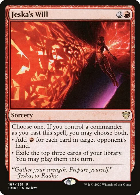 Jeska's Will, carta Magic di tipo Sorcery illustrata da Izzy
