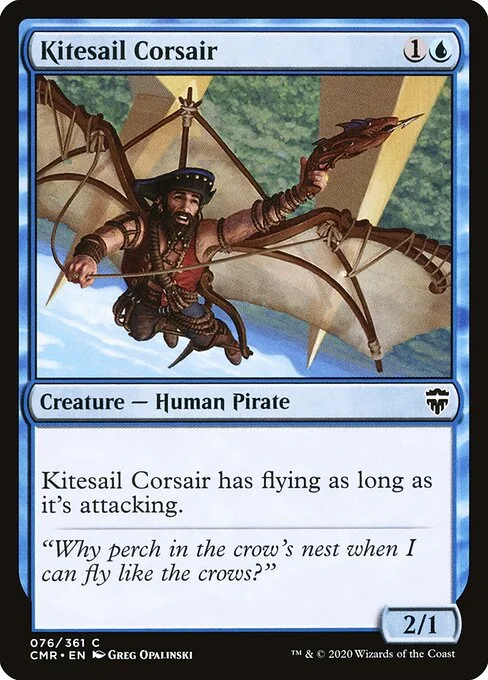 Kitesail Corsair, carta Magic di tipo Creature — Human Pirate illustrata da Greg Opalinski