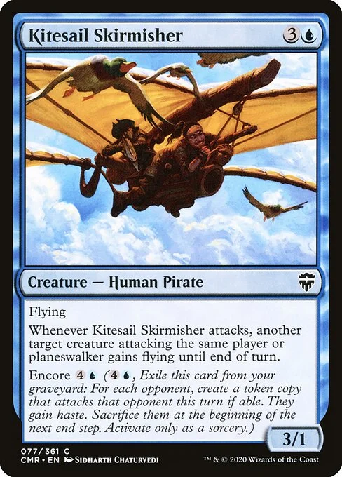 Kitesail Skirmisher, carta Magic di tipo Creature — Human Pirate illustrata da Sidharth Chaturvedi
