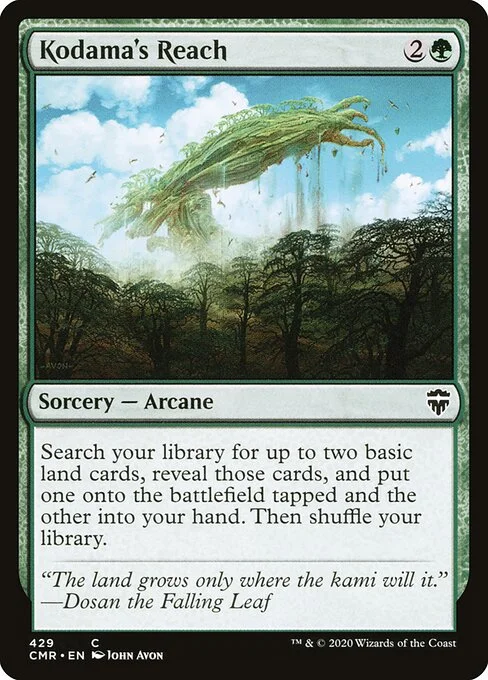 Kodama's Reach, carta Magic di tipo Sorcery — Arcane illustrata da John Avon