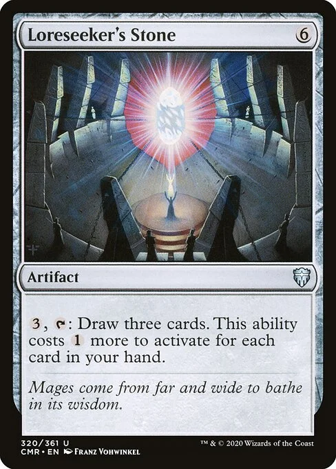 Loreseeker's Stone, carta Magic di tipo Artifact illustrata da Franz Vohwinkel