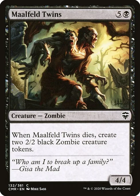 Maalfeld Twins, carta Magic di tipo Creature — Zombie illustrata da Mike Sass