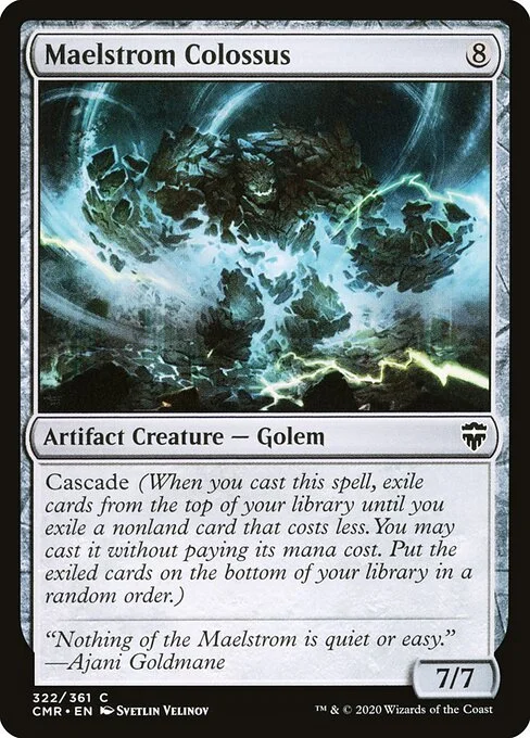 Maelstrom Colossus, carta Magic di tipo Artifact Creature — Golem illustrata da Svetlin Velinov