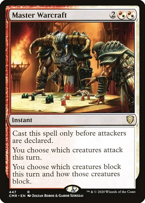 Master Warcraft, carta Magic di tipo Instant illustrata da Zoltan Boros & Gabor Szikszai