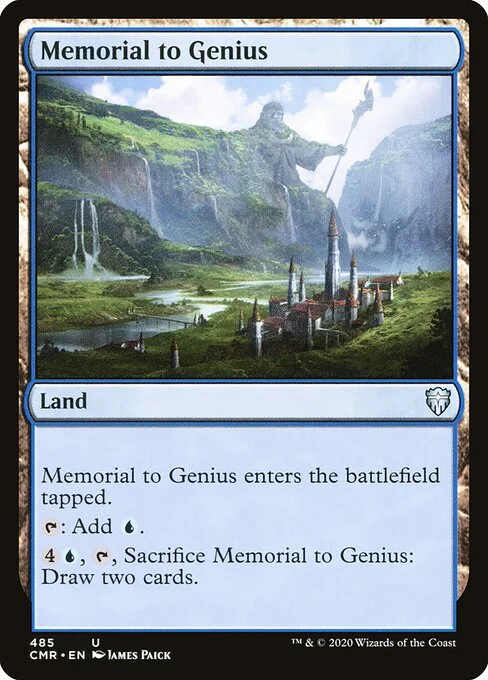Memorial to Genius, carta Magic di tipo Land illustrata da James Paick