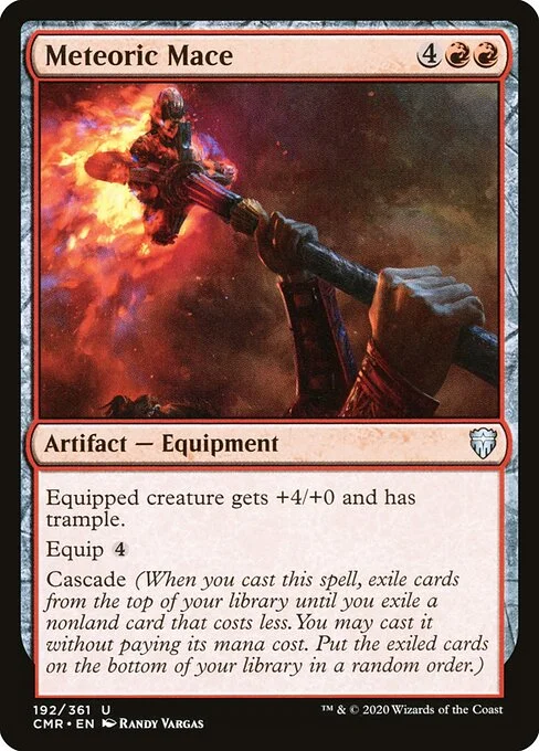 Meteoric Mace, carta Magic di tipo Artifact — Equipment illustrata da Randy Vargas
