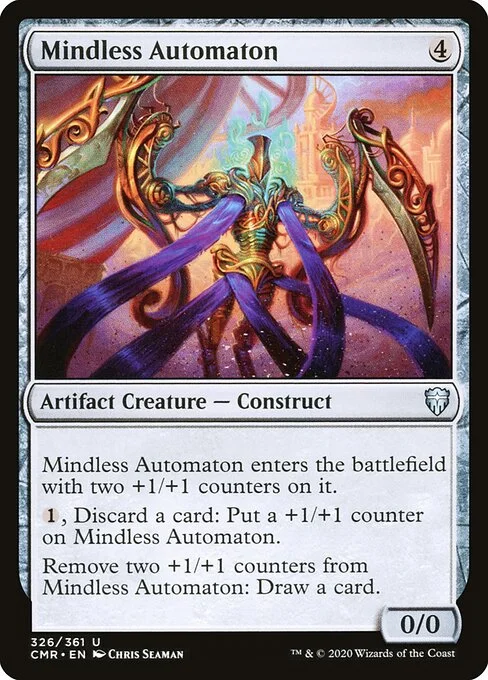 Mindless Automaton, carta Magic di tipo Artifact Creature — Construct illustrata da Chris Seaman