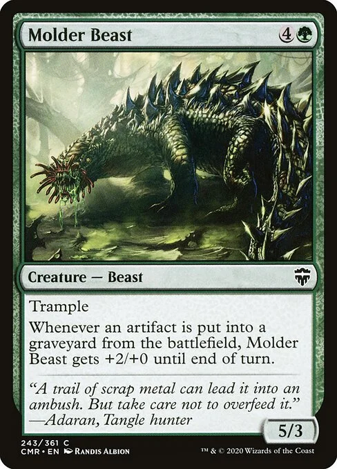 Molder Beast, carta Magic di tipo Creature — Beast illustrata da Randis Albion