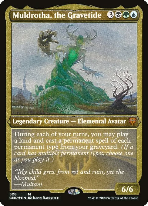 Muldrotha, the Gravetide, carta Magic di tipo Legendary Creature — Elemental Avatar illustrata da Jason Rainville