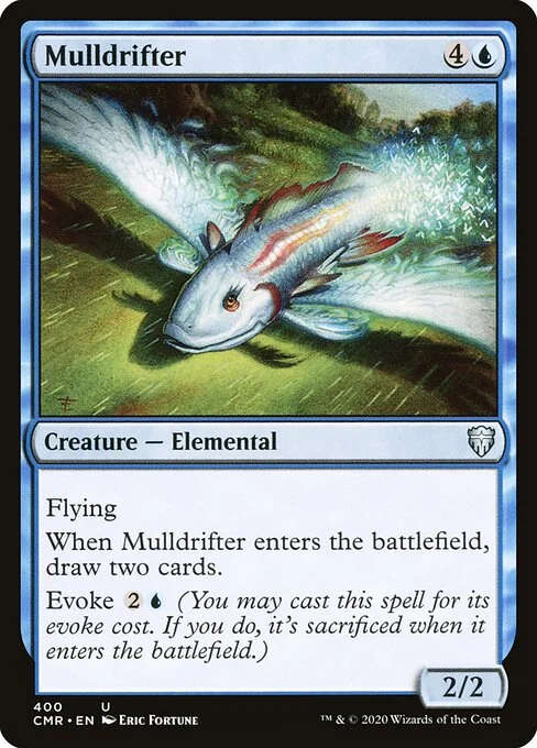 Mulldrifter, carta Magic di tipo Creature — Elemental illustrata da Eric Fortune