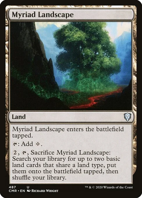 Myriad Landscape, carta Magic di tipo Land illustrata da Richard Wright