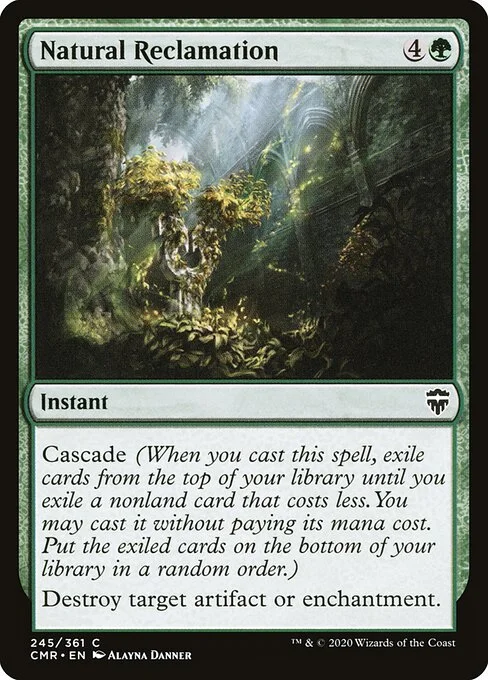 Natural Reclamation, carta Magic di tipo Instant illustrata da Alayna Danner
