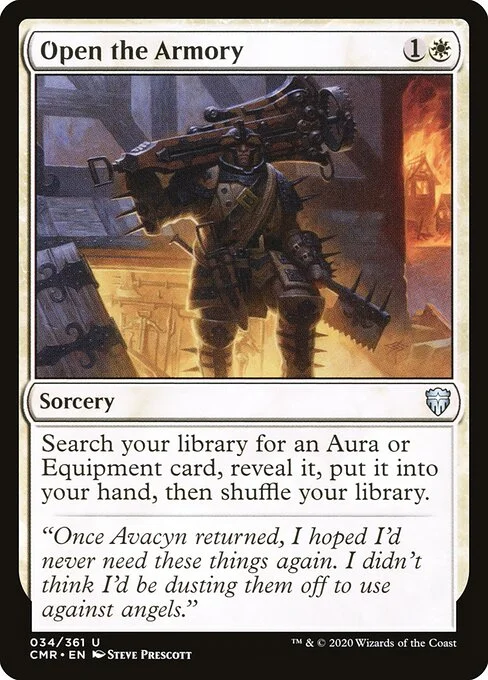 Open the Armory, carta Magic di tipo Sorcery illustrata da Steve Prescott