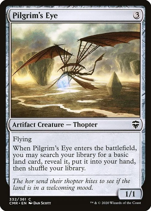 Pilgrim's Eye, carta Magic di tipo Artifact Creature — Thopter illustrata da Dan Murayama Scott