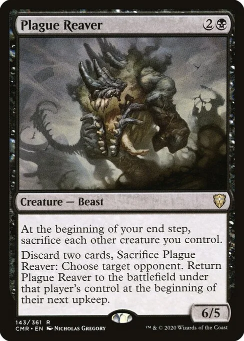 Plague Reaver, carta Magic di tipo Creature — Beast illustrata da Nicholas Gregory