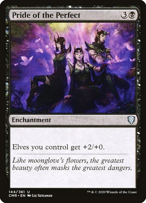 Pride of the Perfect, carta Magic di tipo Enchantment illustrata da Lie Setiawan