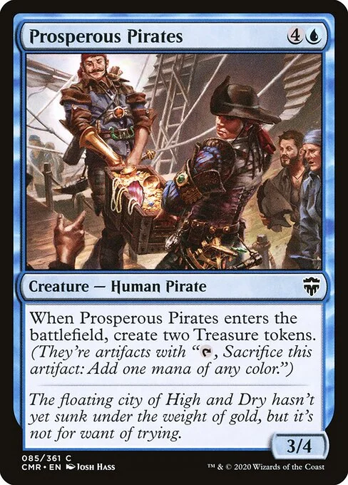 Prosperous Pirates, carta Magic di tipo Creature — Human Pirate illustrata da Josh Hass