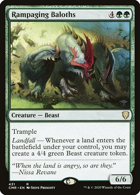 Rampaging Baloths, carta Magic di tipo Creature — Beast illustrata da Steve Prescott
