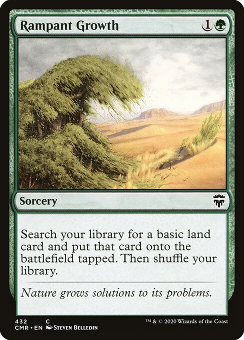 Rampant Growth, carta Magic di tipo Sorcery illustrata da Steven Belledin