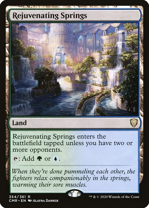 Rejuvenating Springs, carta Magic di tipo Land illustrata da Alayna Danner