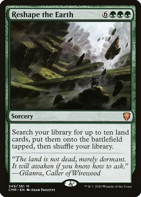 Reshape the Earth, carta Magic di tipo Sorcery illustrata da Adam Paquette