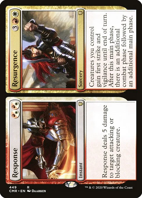 Response // Resurgence, carta Magic di tipo Instant // Sorcery illustrata da Daarken