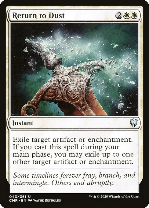 Return to Dust, carta Magic di tipo Instant illustrata da Wayne Reynolds