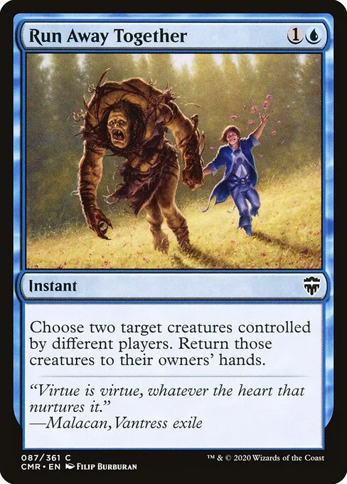 Run Away Together, carta Magic di tipo Instant illustrata da Filip Burburan
