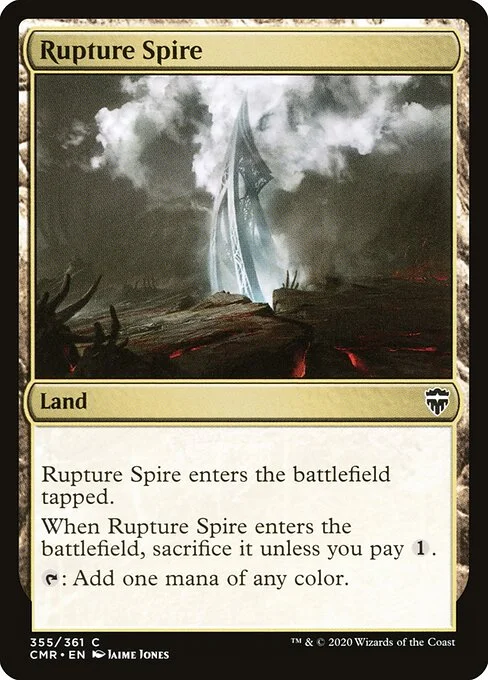 Rupture Spire, carta Magic di tipo Land illustrata da Jaime Jones