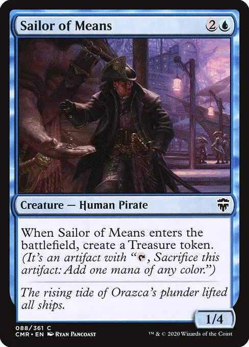Sailor of Means, carta Magic di tipo Creature — Human Pirate illustrata da Ryan Pancoast