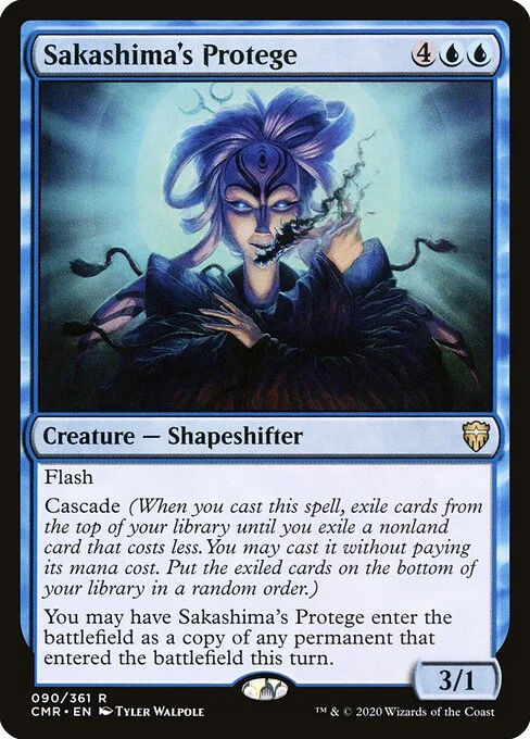 Sakashima's Protege, carta Magic di tipo Creature — Shapeshifter illustrata da Tyler Walpole