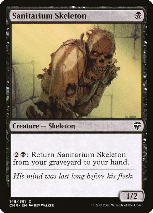Sanitarium Skeleton, carta Magic di tipo Creature — Skeleton illustrata da Kev Walker
