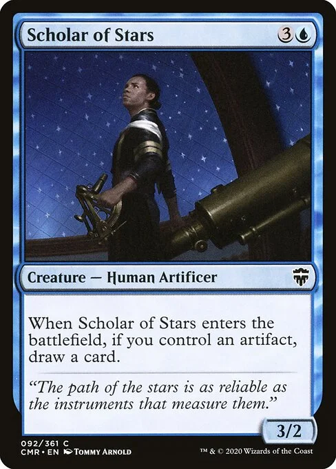 Scholar of Stars, carta Magic di tipo Creature — Human Artificer illustrata da Tommy Arnold