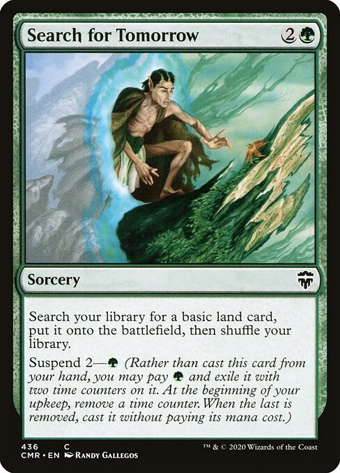 Search for Tomorrow, carta Magic di tipo Sorcery illustrata da Randy Gallegos