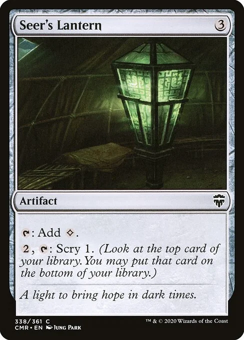 Seer's Lantern, carta Magic di tipo Artifact illustrata da Jung Park