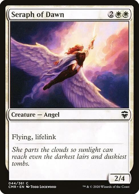 Seraph of Dawn, carta Magic di tipo Creature — Angel illustrata da Todd Lockwood