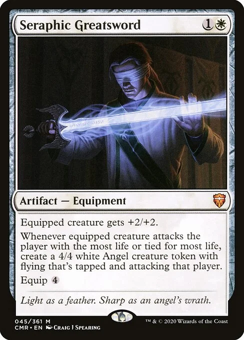 Seraphic Greatsword, carta Magic di tipo Artifact — Equipment illustrata da Craig J Spearing
