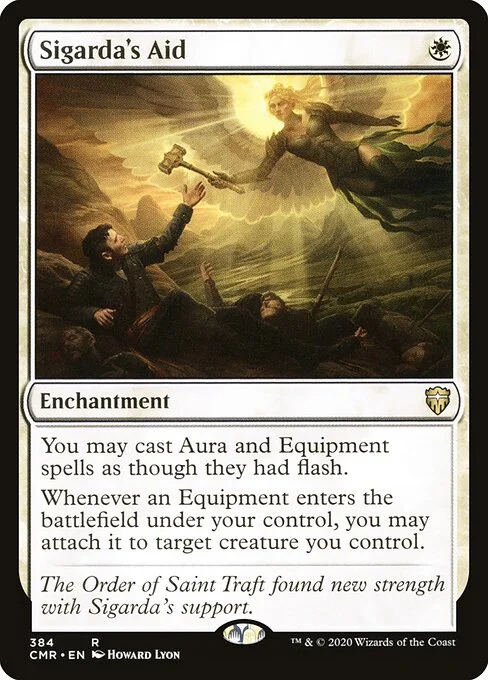 Sigarda's Aid, carta Magic di tipo Enchantment illustrata da Howard Lyon