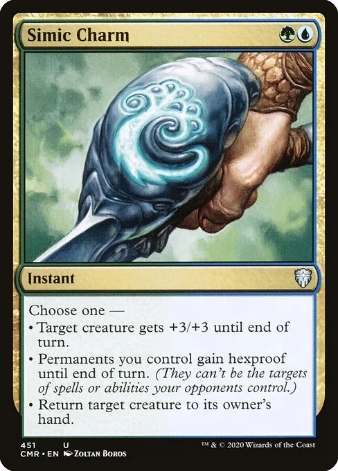 Simic Charm, carta Magic di tipo Instant illustrata da Zoltan Boros