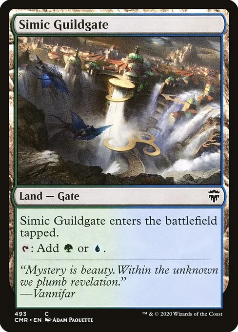 Simic Guildgate, carta Magic di tipo Land — Gate illustrata da Adam Paquette