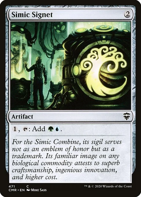 Simic Signet, carta Magic di tipo Artifact illustrata da Mike Sass