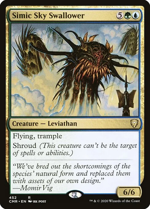 Simic Sky Swallower, carta Magic di tipo Creature — Leviathan illustrata da rk post